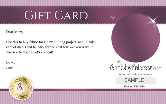 Gift certificate image.