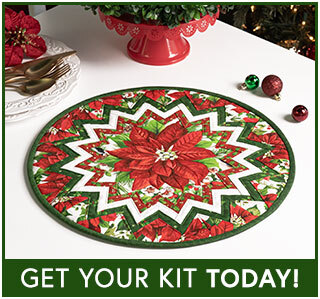 Point of View Folded Star Table Topper Kit - Yuletide Traditions