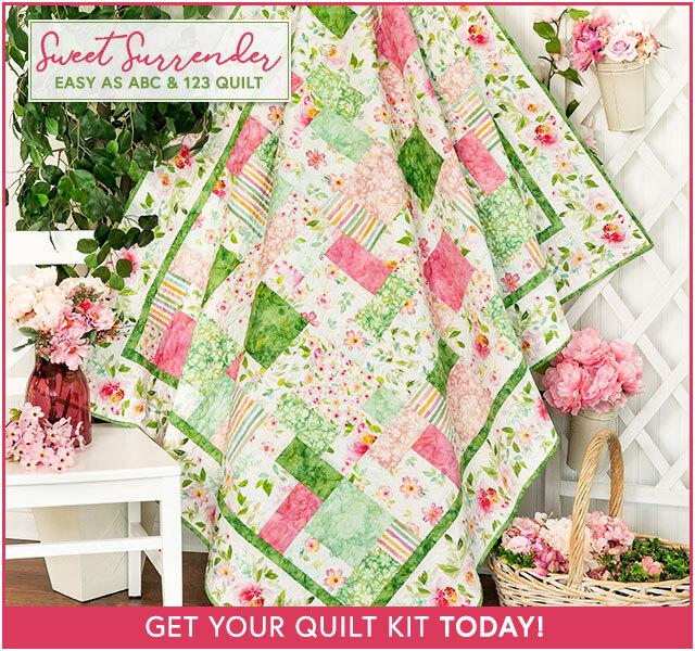 Easy as ABC and 123 Quilt Kit - Sweet Surrender