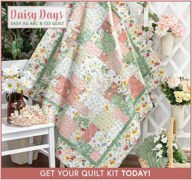 Easy as ABC and 123 Quilt Kit - Daisy Days