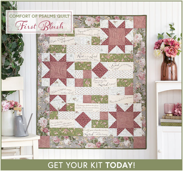 Comfort of Psalms Quilt Kit - First Blush