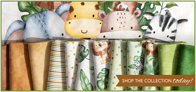 Shop the Wee Safari fabric collection by Northcott Fabrics