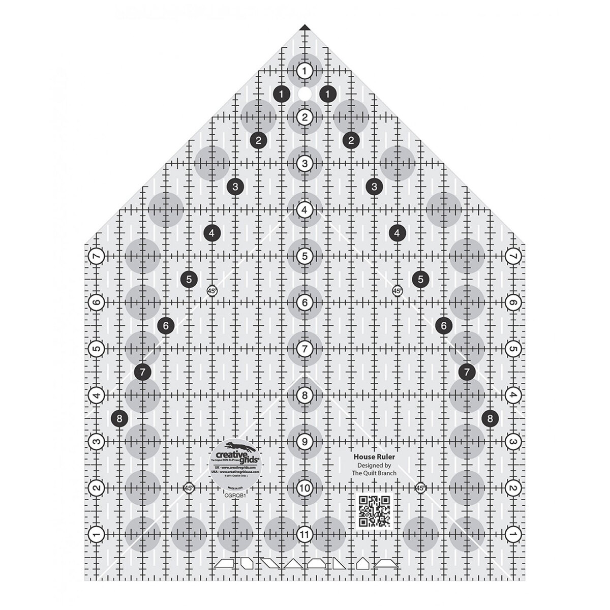 Creative Grids Quilting Ruler3 1/2in Square - CGR3