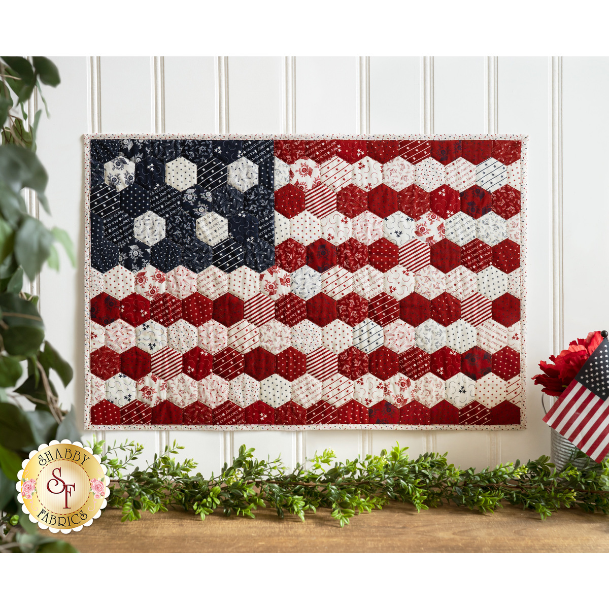 Hexi Flag Kit American Gathering Shabby Fabrics