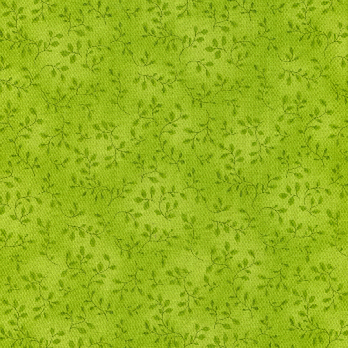 Folio Basics 7755-69 Lime Green Vines by Henry Glass Fabrics