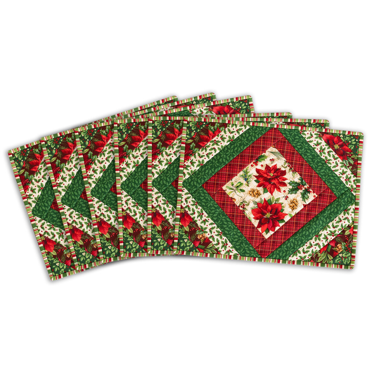 Quilt As You Go - Casablanca Placemats Kit - Postcard Holiday