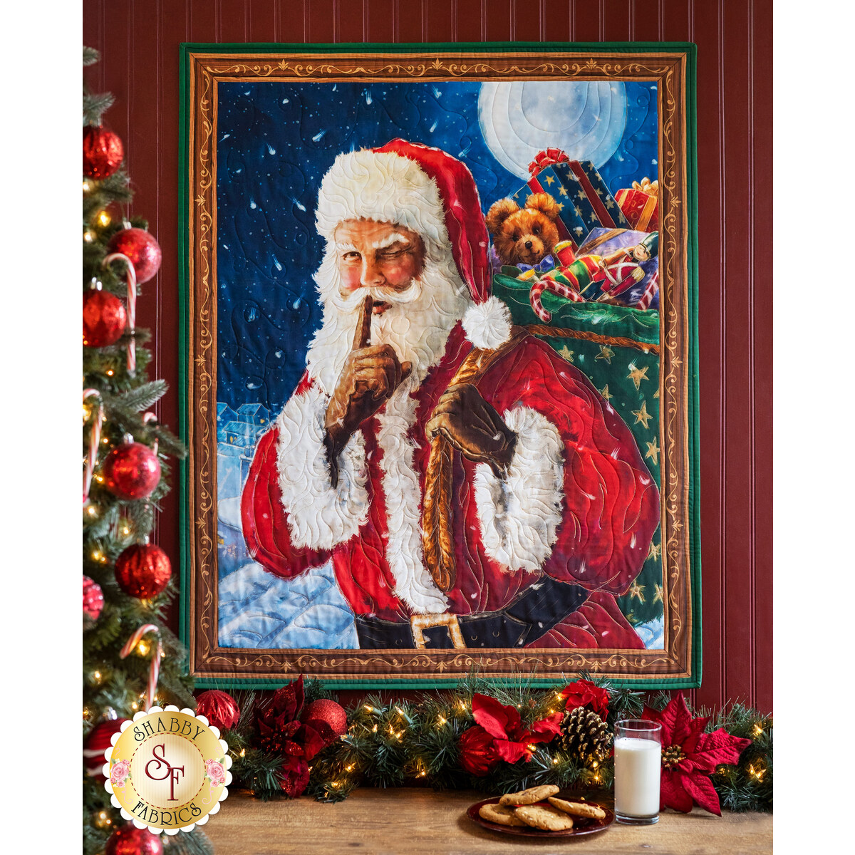 Santas Checklist Christmas Paper Towel Holder