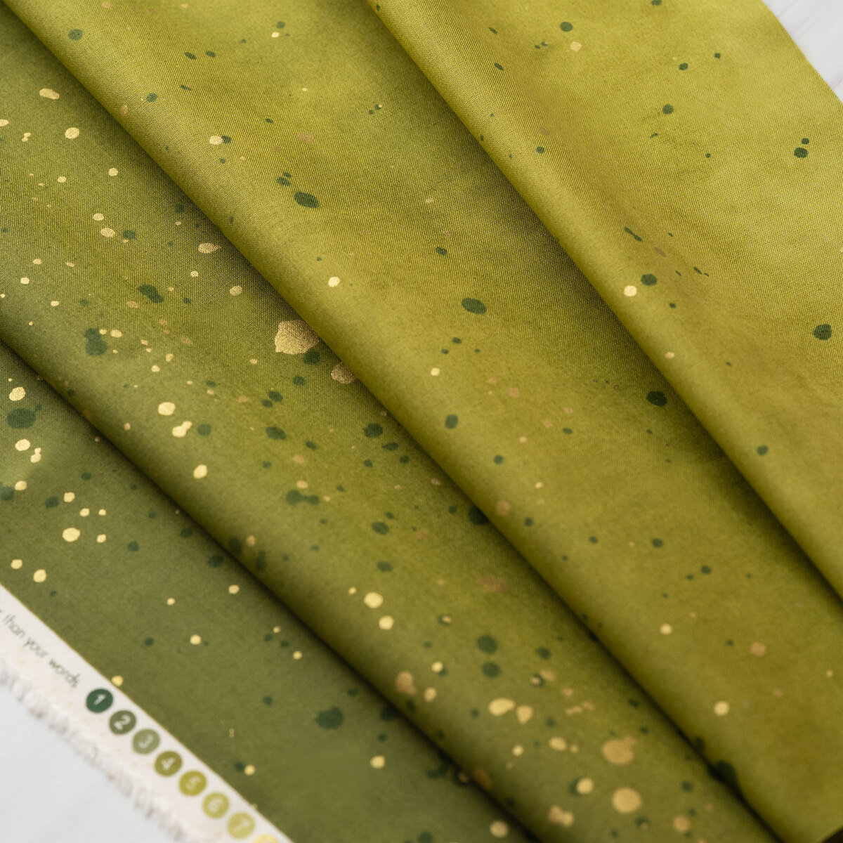 Ombre Galaxy Metallic 10873-52M Avocado by Moda Fabrics