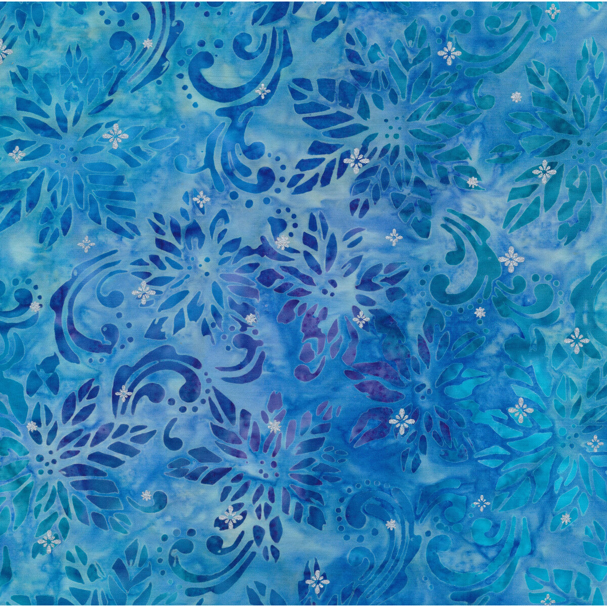 Winter Sparkle - Artisan Batiks 21230-246 Water by Robert Kaufman Fabrics  REM #3