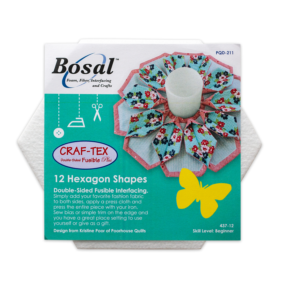 Bosal Fusible Web on Release Paper Notion, Multicolor