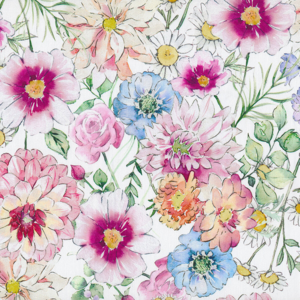 Cherish Y35511 White by Clothworks Shabby Fabrics