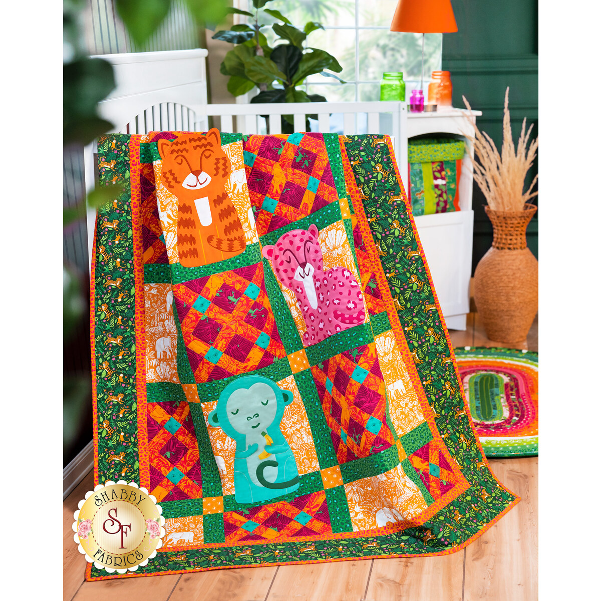Quilt As You Go Sophie Tote Kit - Jungle Paradise