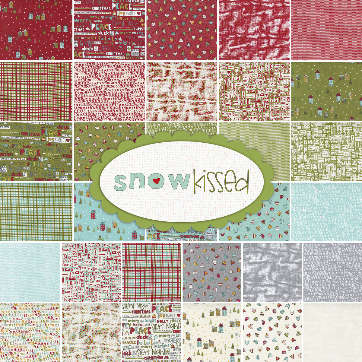 Snowkissed Jelly Roll by | Shabby Sweetwater Moda Fabrics Fabrics from