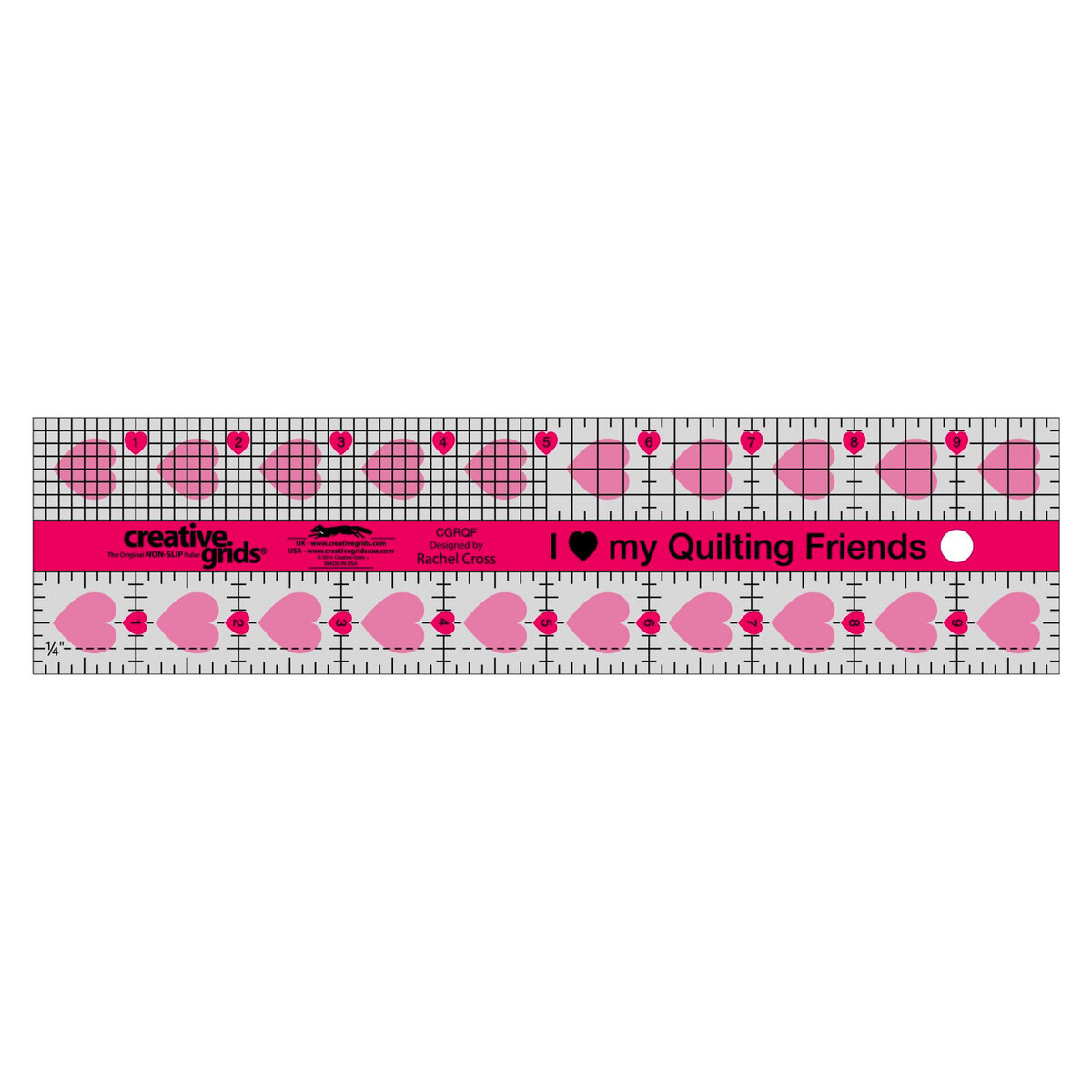 Creative Grids Rectangle Ruler 2-1/2 x 6-1/2 - Shabby Fabrics - #CGRSHOP