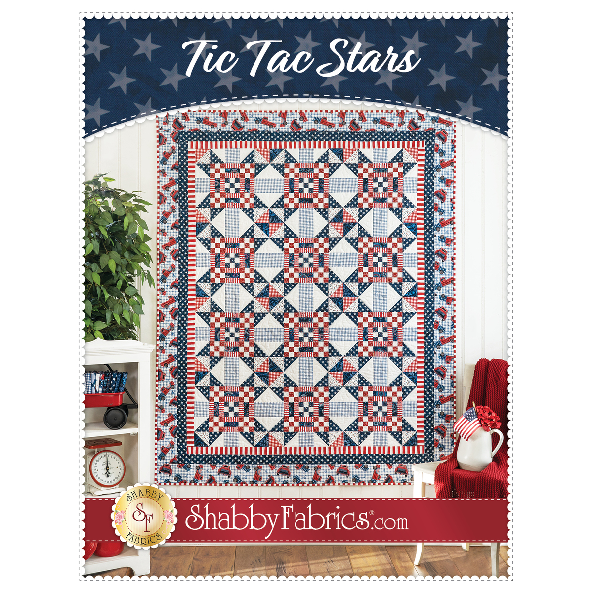 Tic Tac Stars Quilt - Pattern | Shabby Fabrics