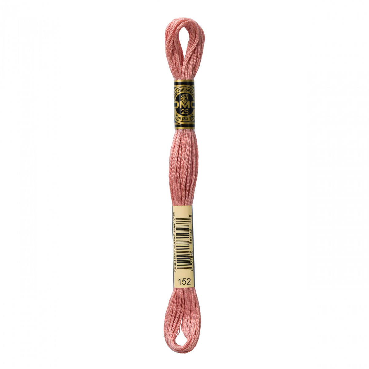 DMC 152 Medium Light Shell Pink - 6 Strand Embroidery Floss