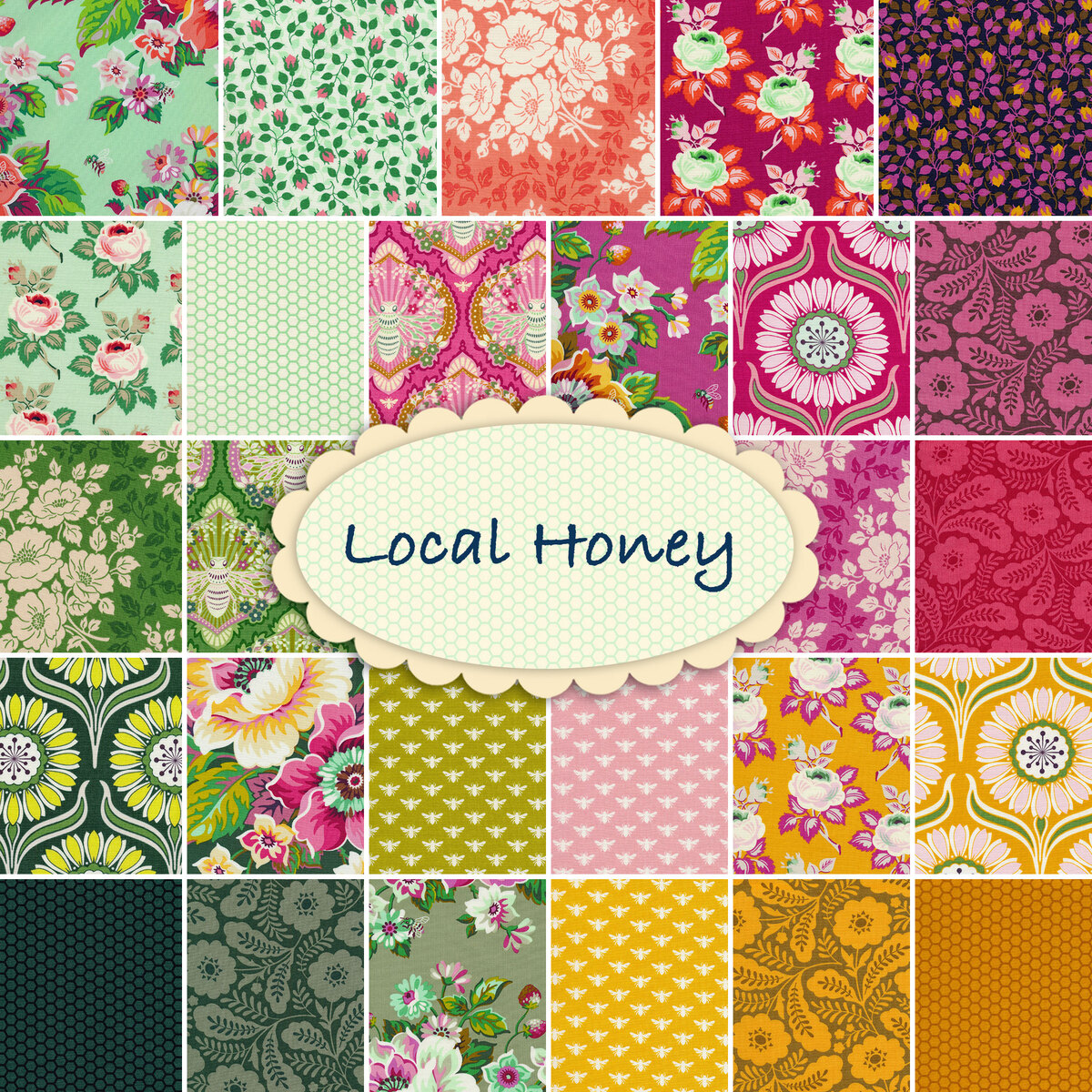 Local Honey Yardage By Figo Fabrics Shabby Fabrics