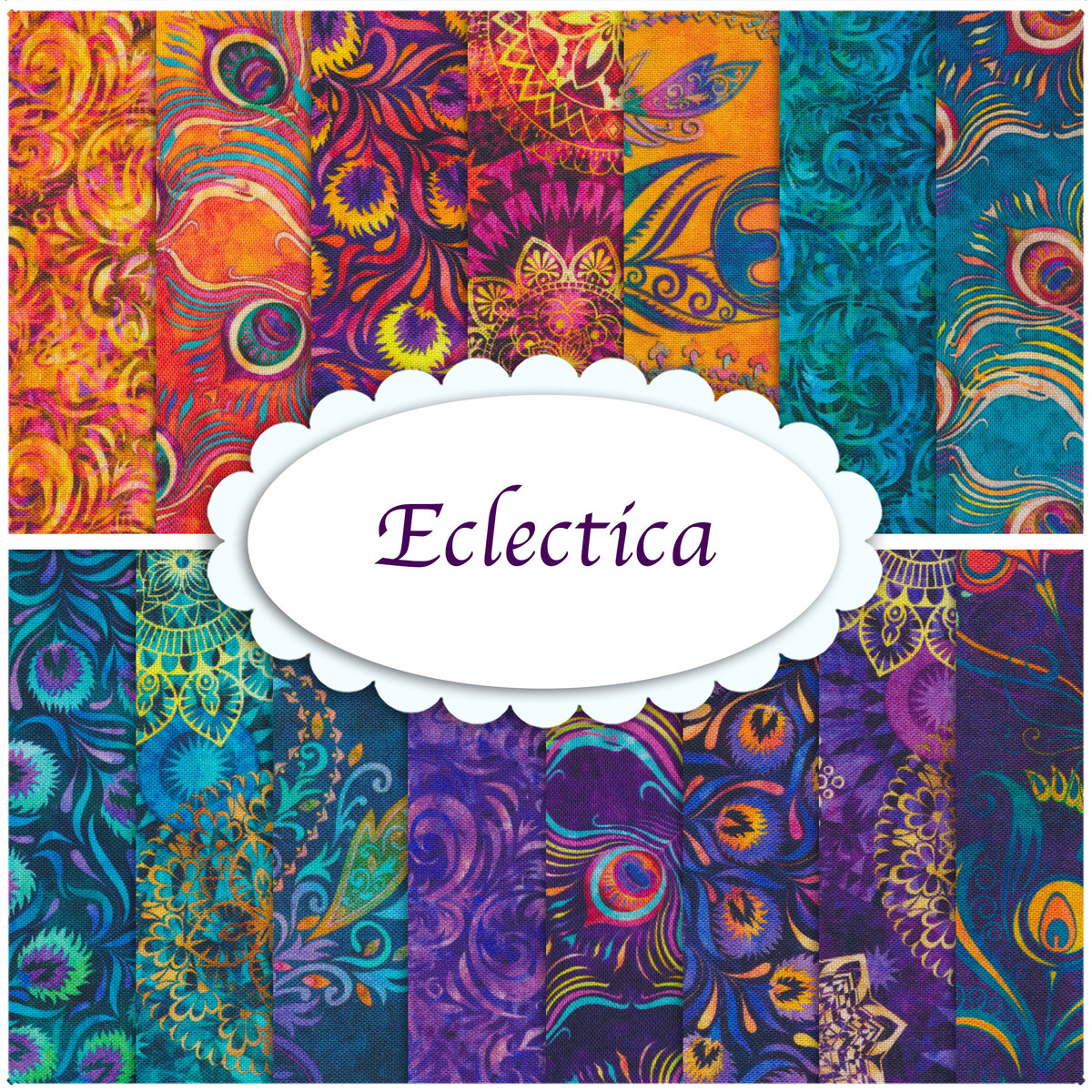 Eclectica 15 FQ Set By Dan Morris For Quilting Treasures Fabrics ...