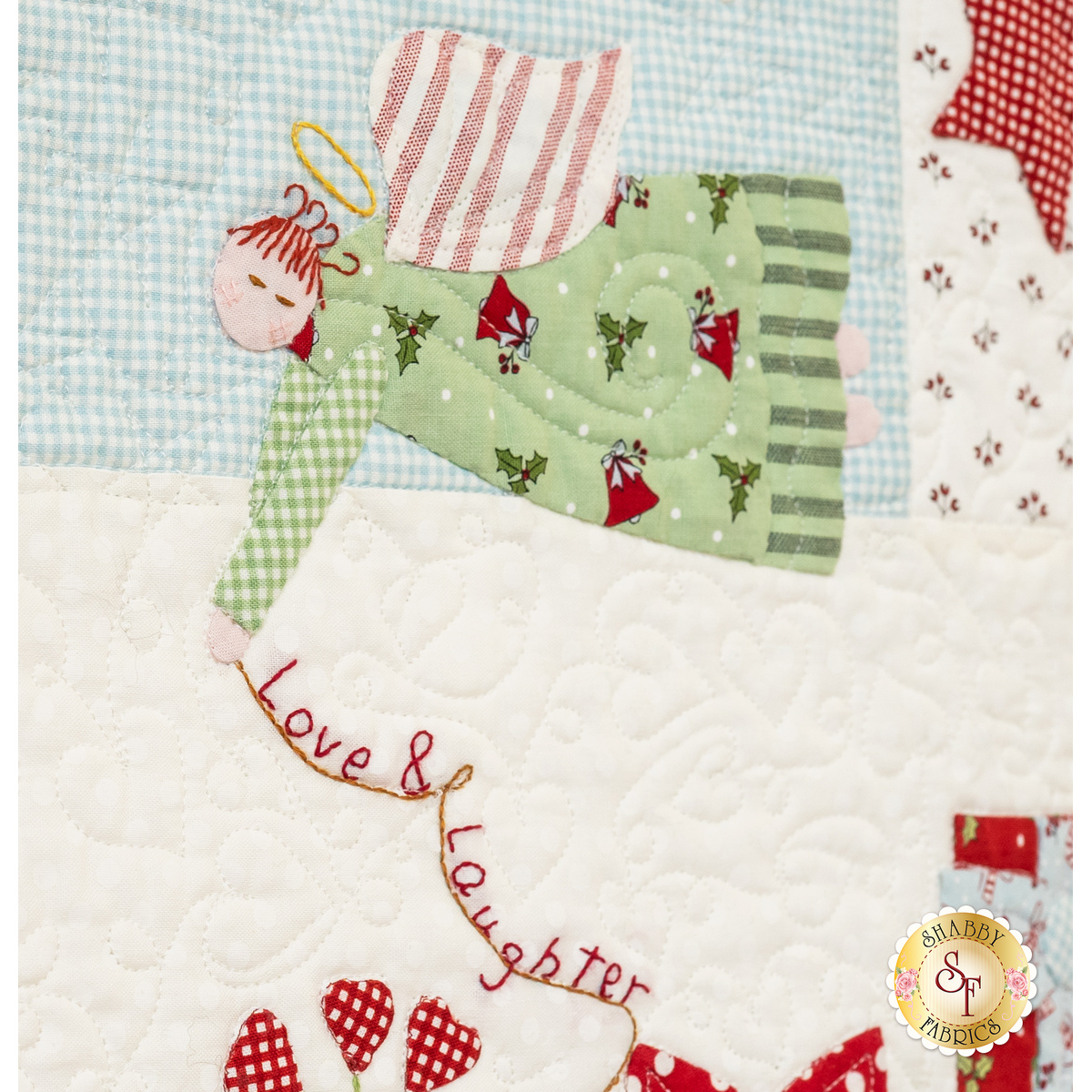 On Point with Charms - Fairy or Angel Dolls - Baby Quilt Kit