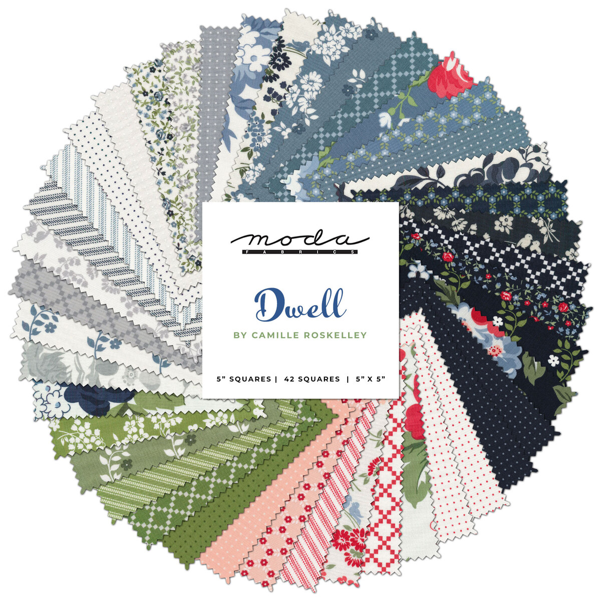 Dwell Charm Pack by Camille Roskelley for Moda Fabrics | Shabby Fabrics