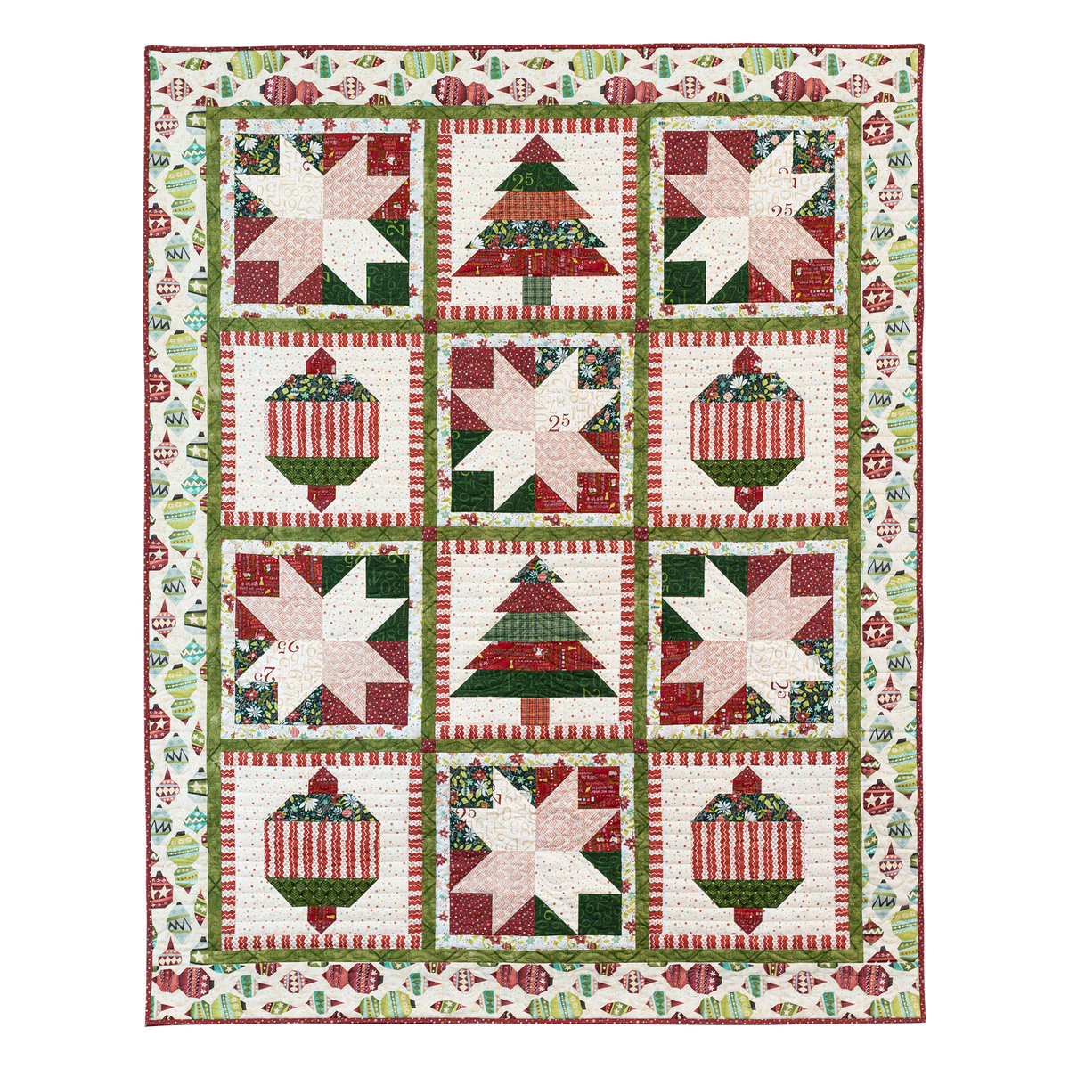 Christmas Panel Quilt Squares (Mesage Board) Kit