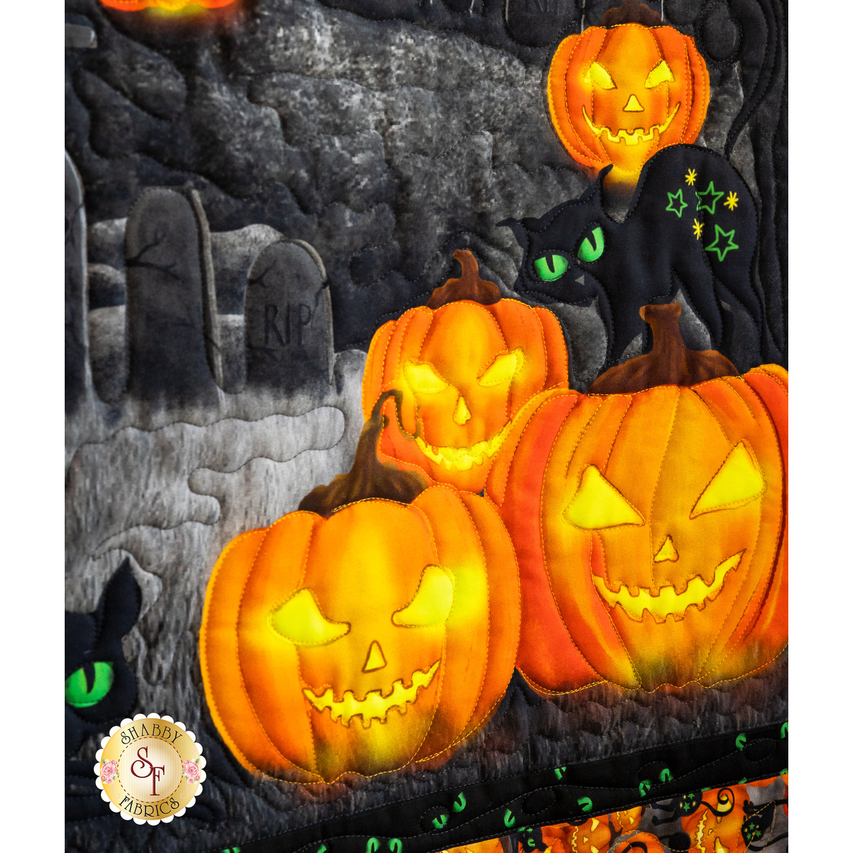Sidelights-Halloween Quilt Kit  Halloween quilt panels, Halloween quilt  patterns, Halloween quilt kits