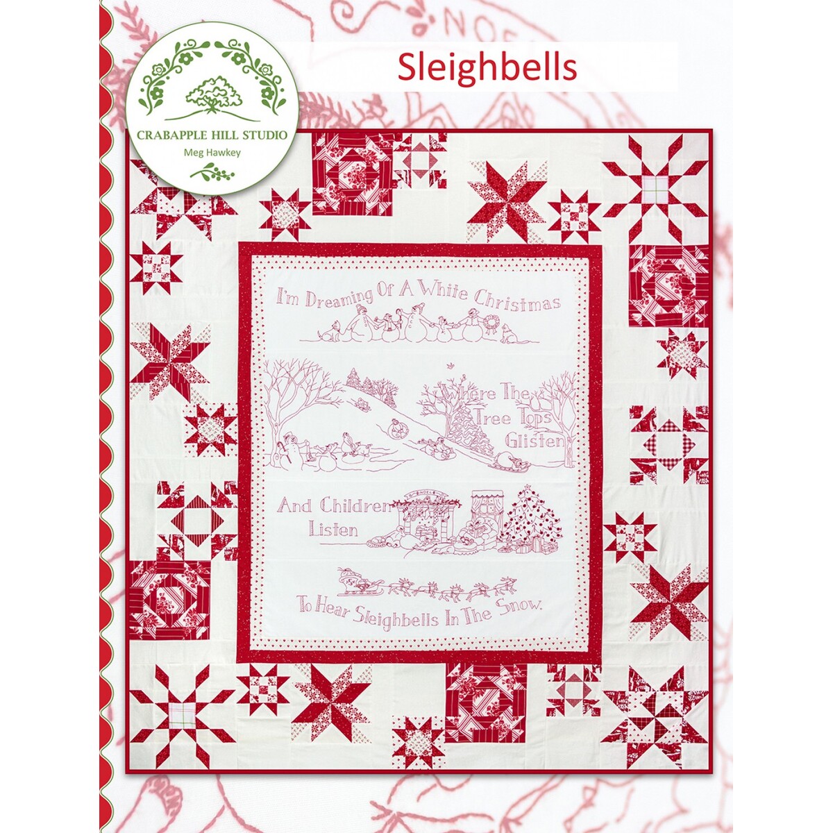 Christmas Sleigh Bells Border