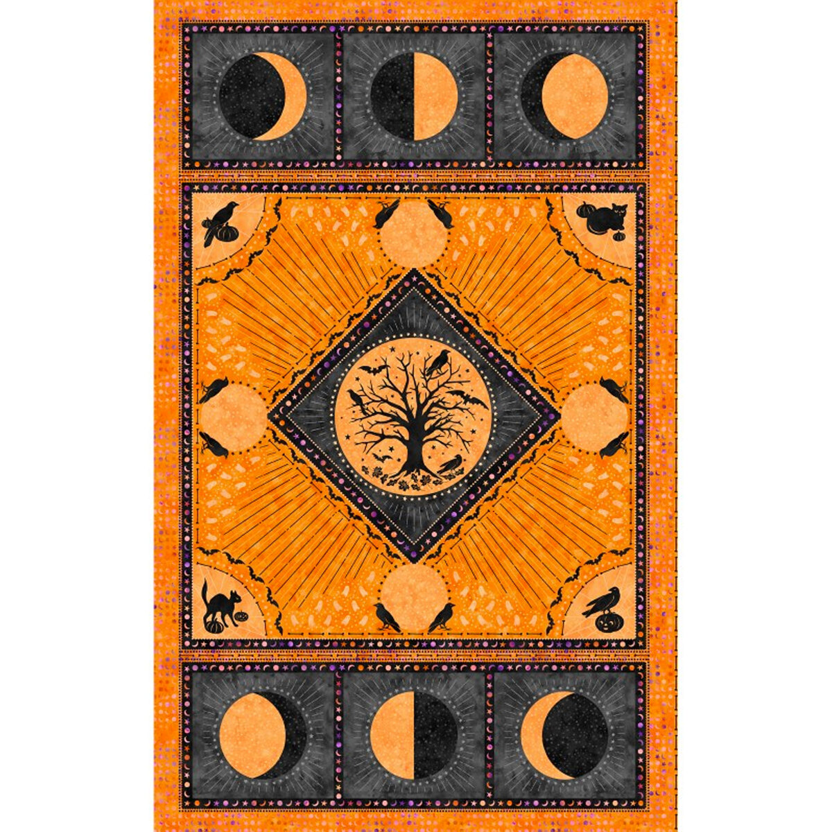 Spooky Hallow MASD10360-O Panel by Maywood Studio | Shabby Fabrics