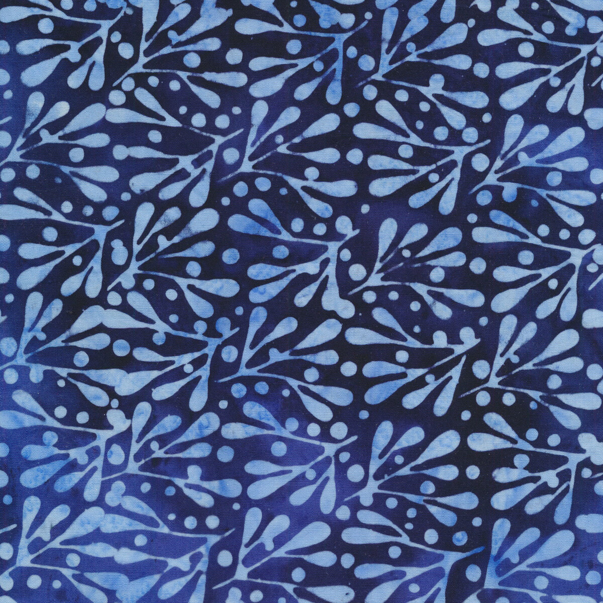 Batik Fabric In Blue & Yellow Your Choice of One Half Yard of Quilt Fabric