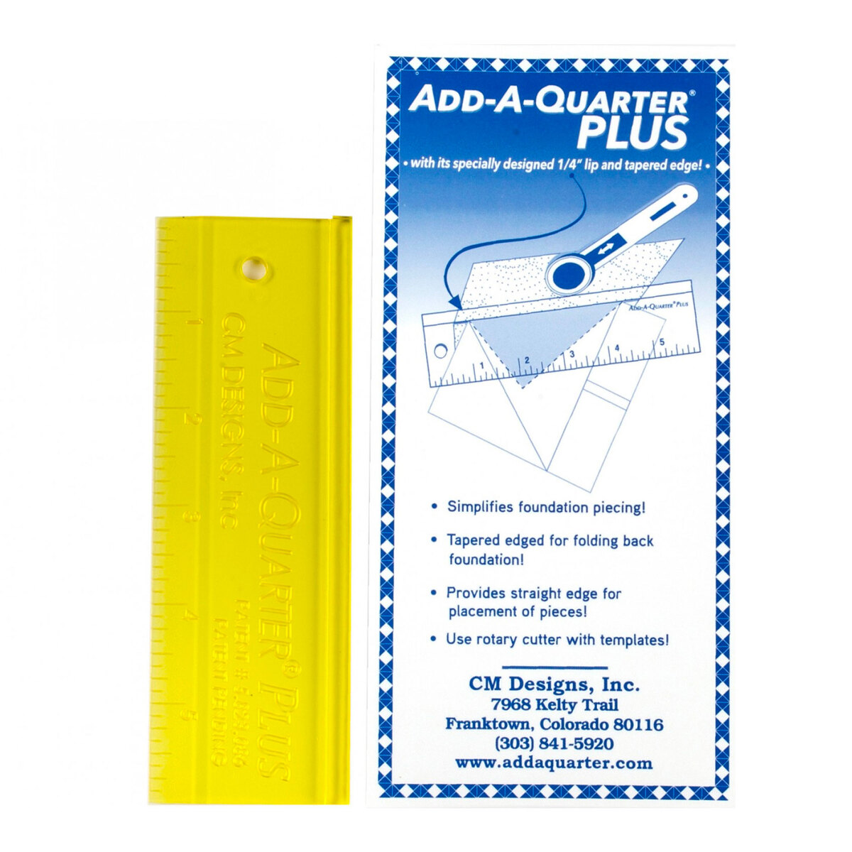 Add-A-Quarter Plus Ruler Combo Pack - Sassafras Lane Designs