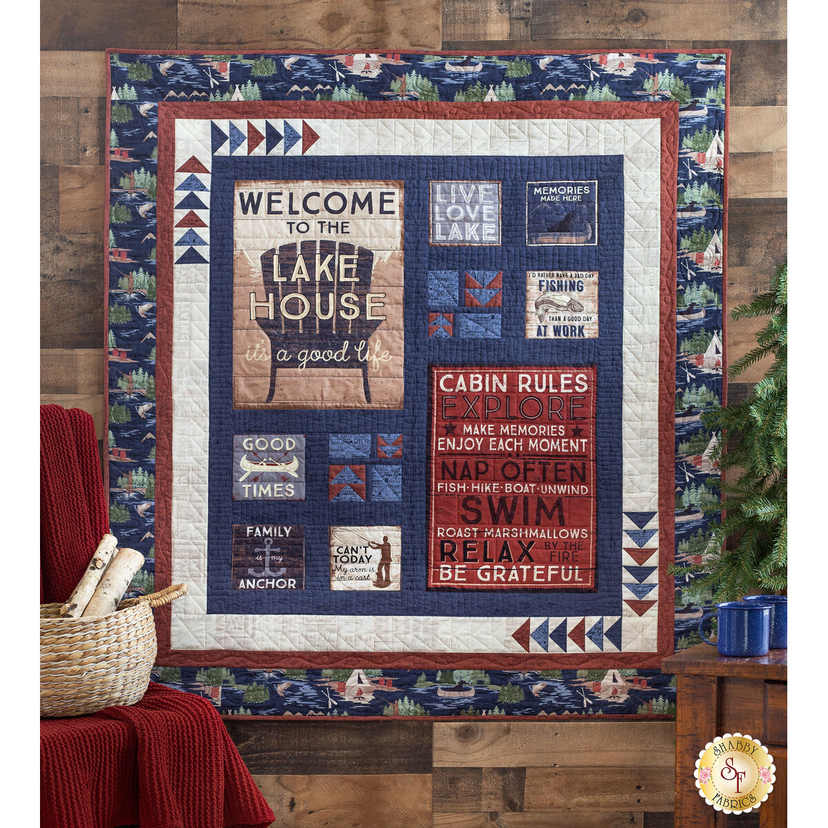 A Layer Cake and a Panel 2 Quilt Kit with Once Upon a Christmas