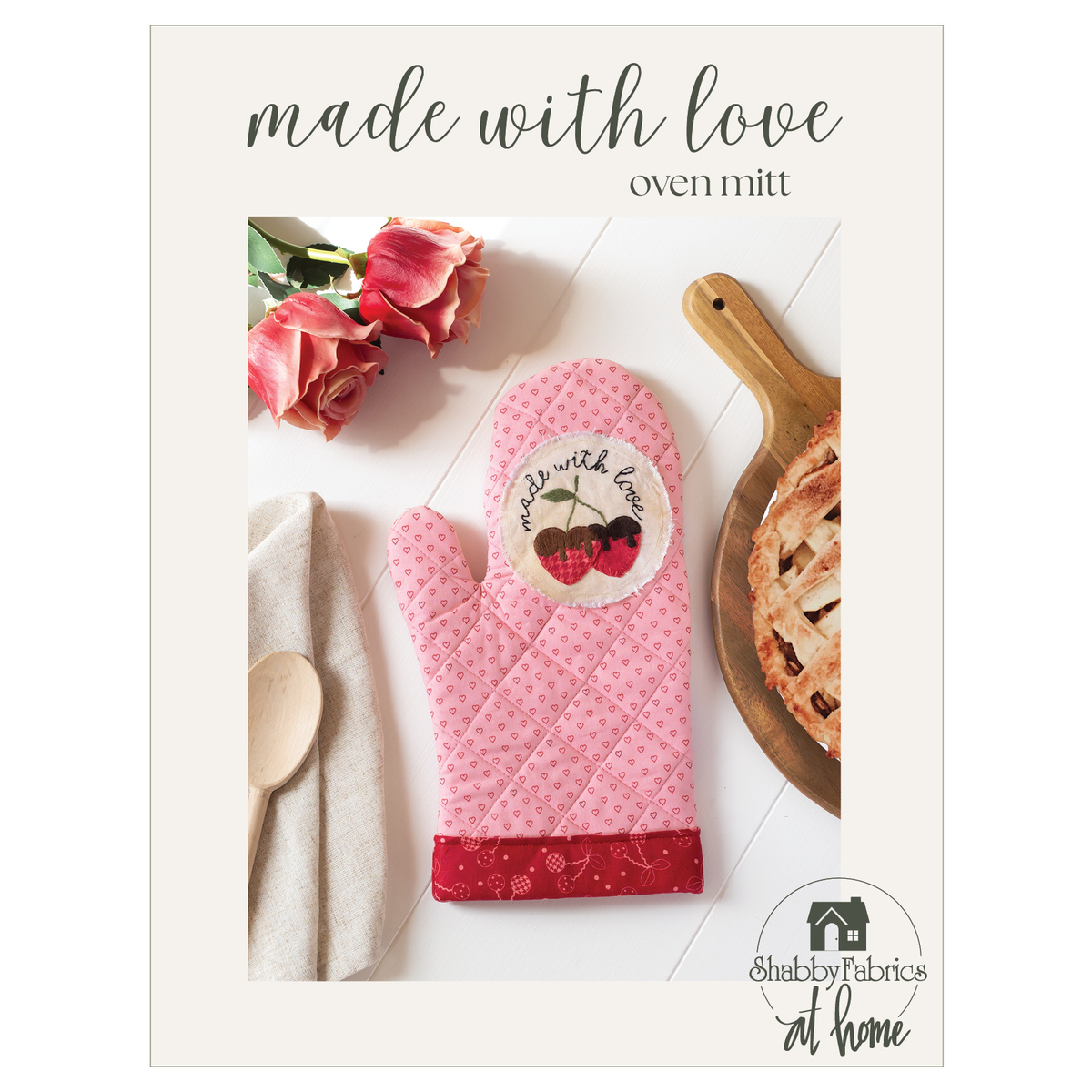Made with Love Oven Mitt Pattern - PDF Download
