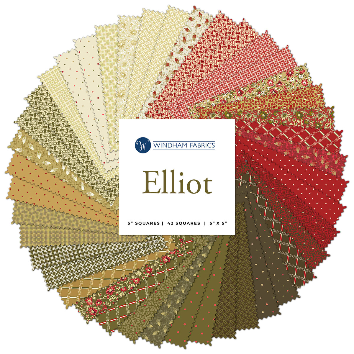 Elliot 5 Squares by Julie Hendricksen for Windham Fabrics