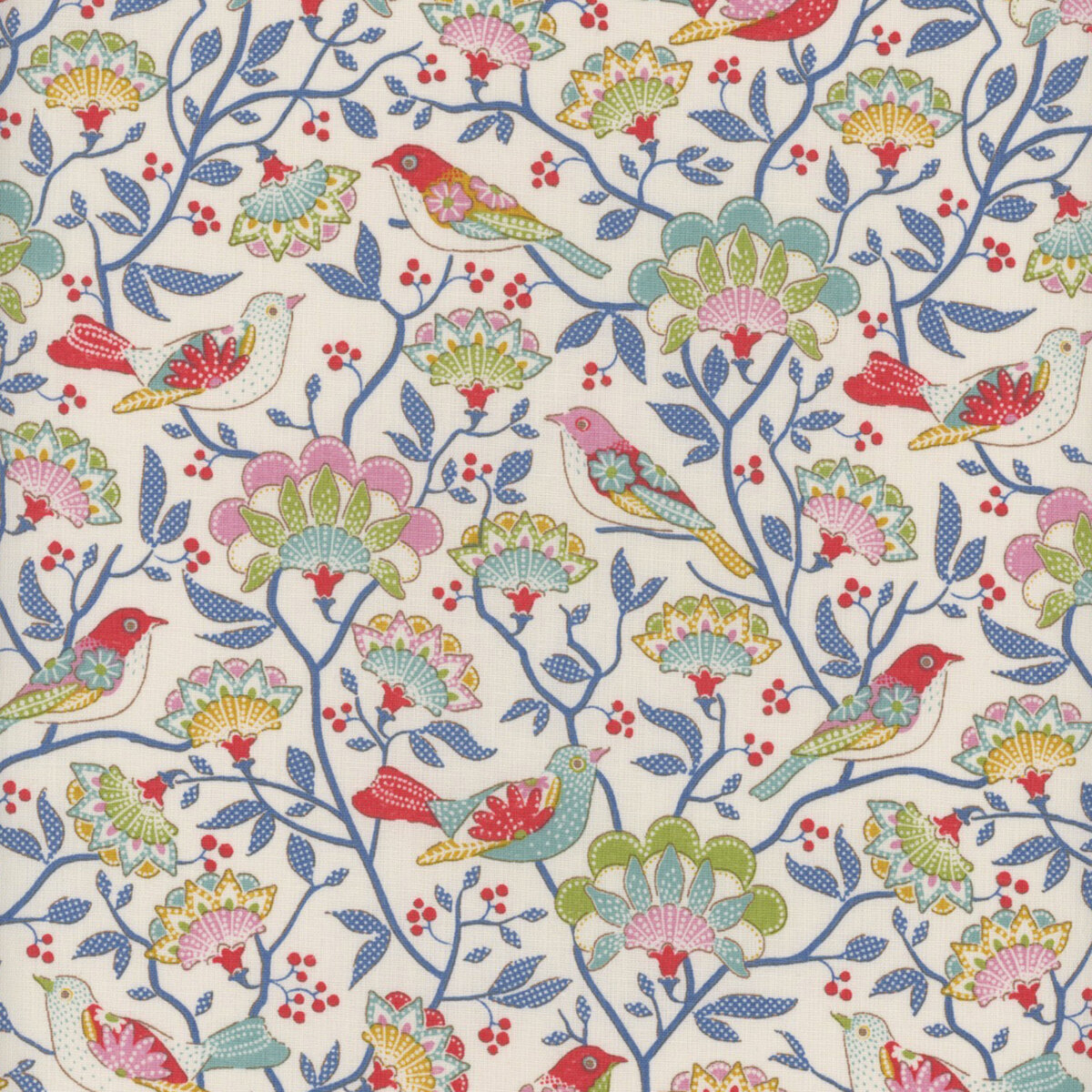 Jubilee 100557 - Bird Tree Creme from Tilda | Shabby Fabrics