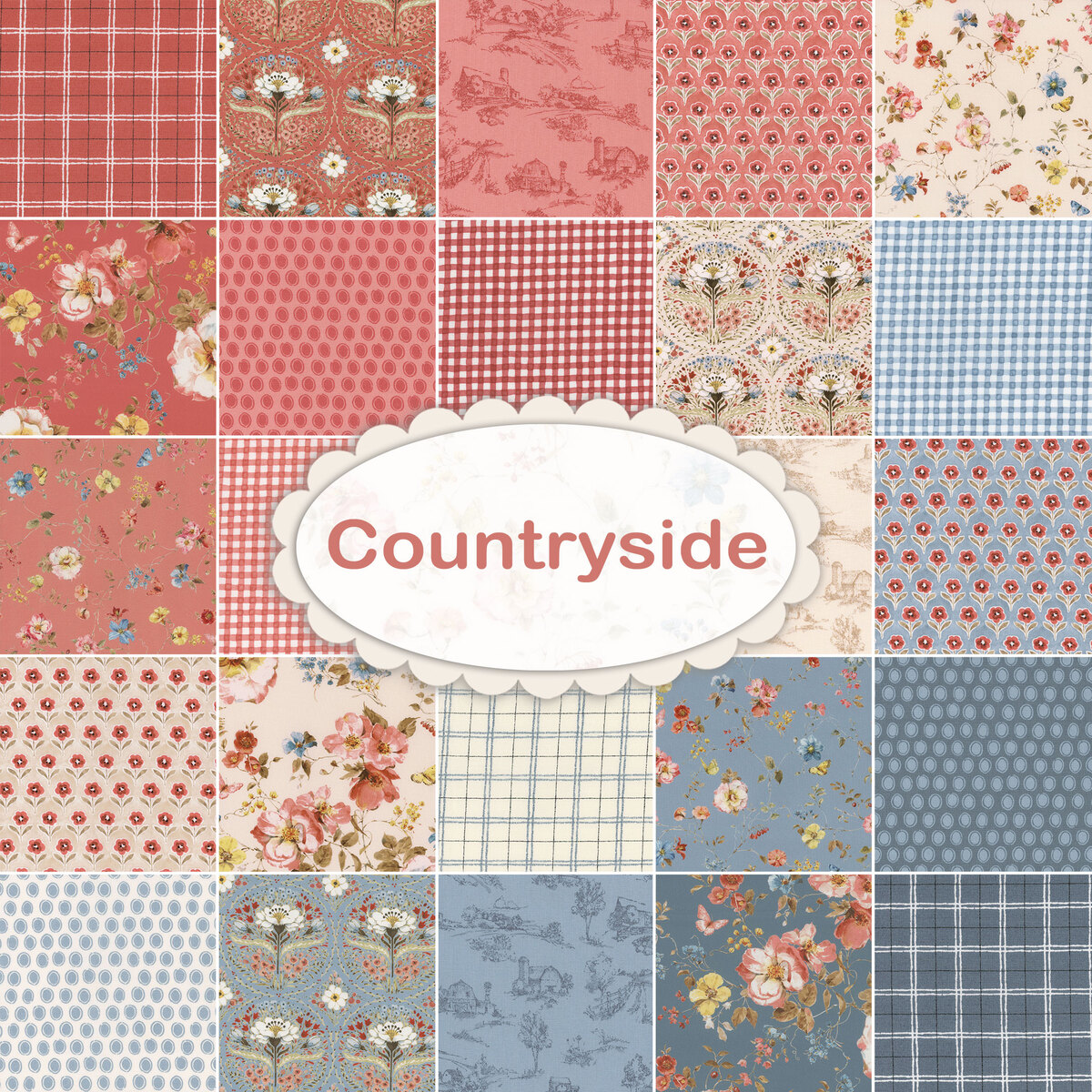 Countryside 24 FQ Bundle by Lisa Audit for Riley Blake Designs | Shabby ...