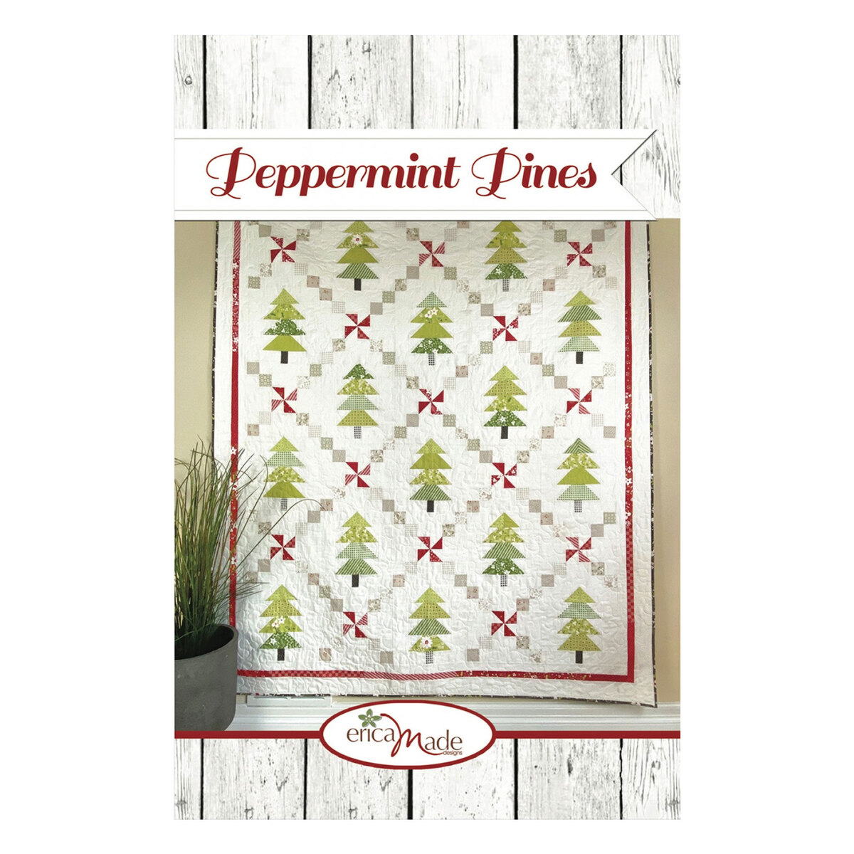 Peppermint Pinwheels Quilt Pattern - Paper Pattern