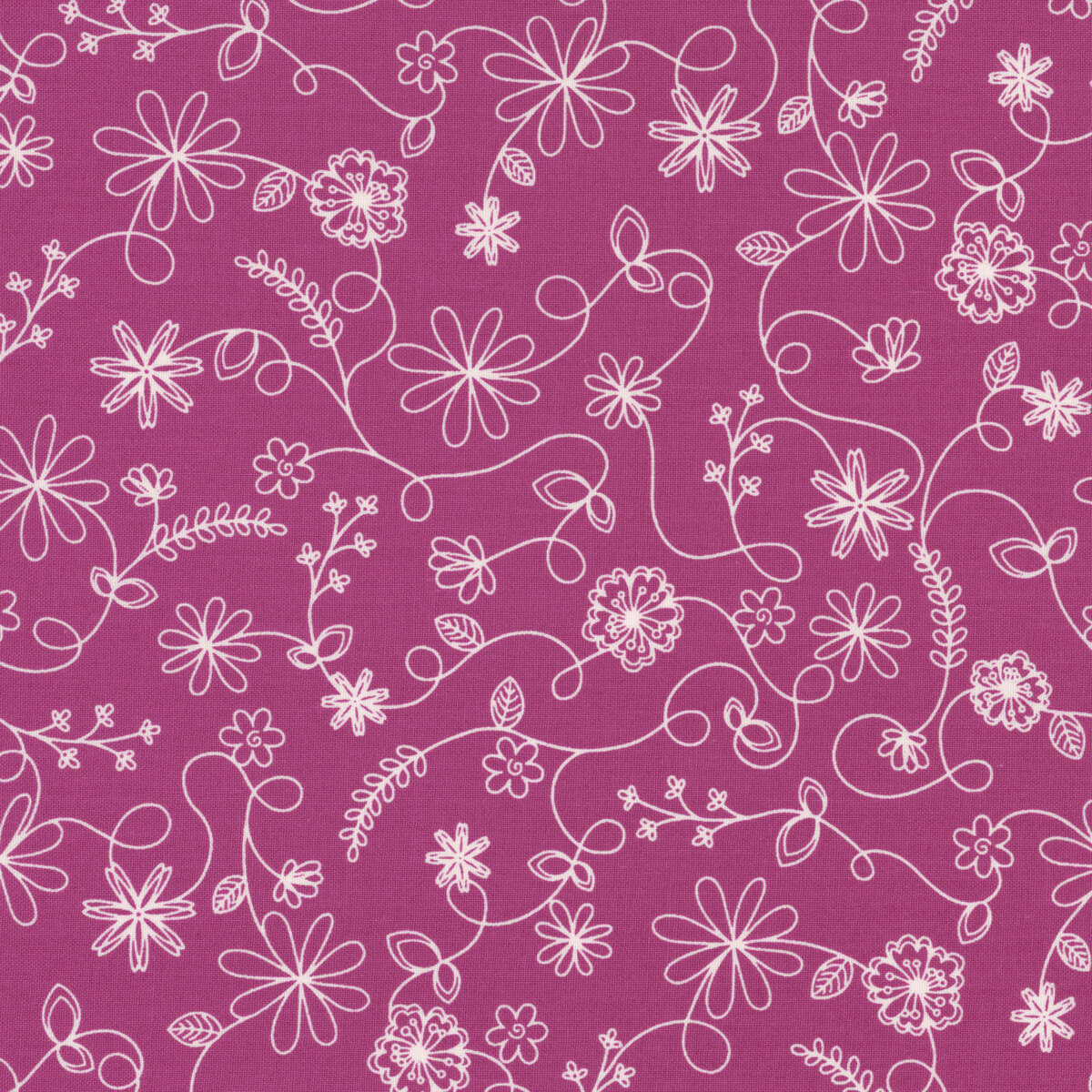 Bali Vines Batik - Fuchsia by Benartex 100% Cotton Fabric