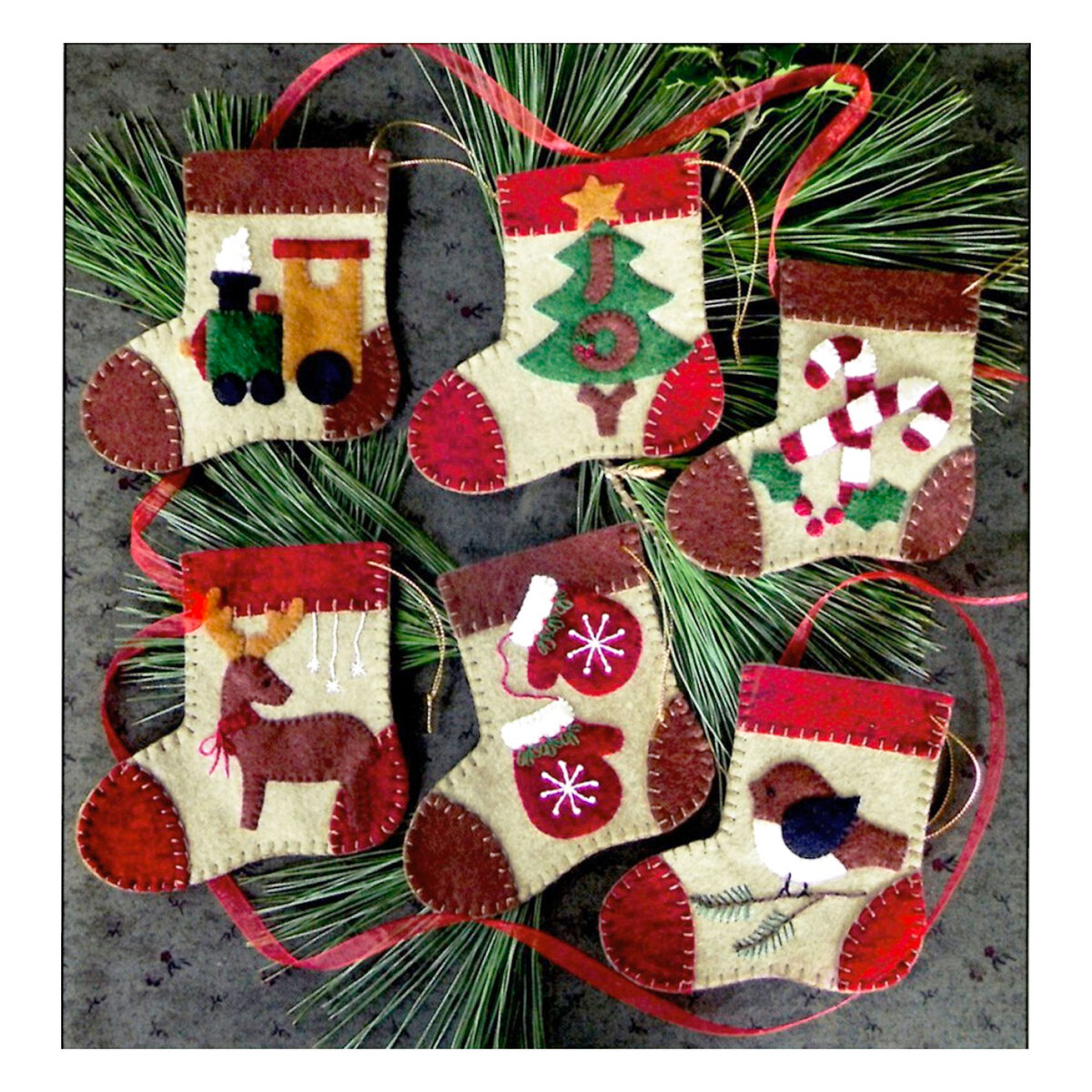 Everything Nice Stuffed Christmas Ornament Kit - In Wool Felt