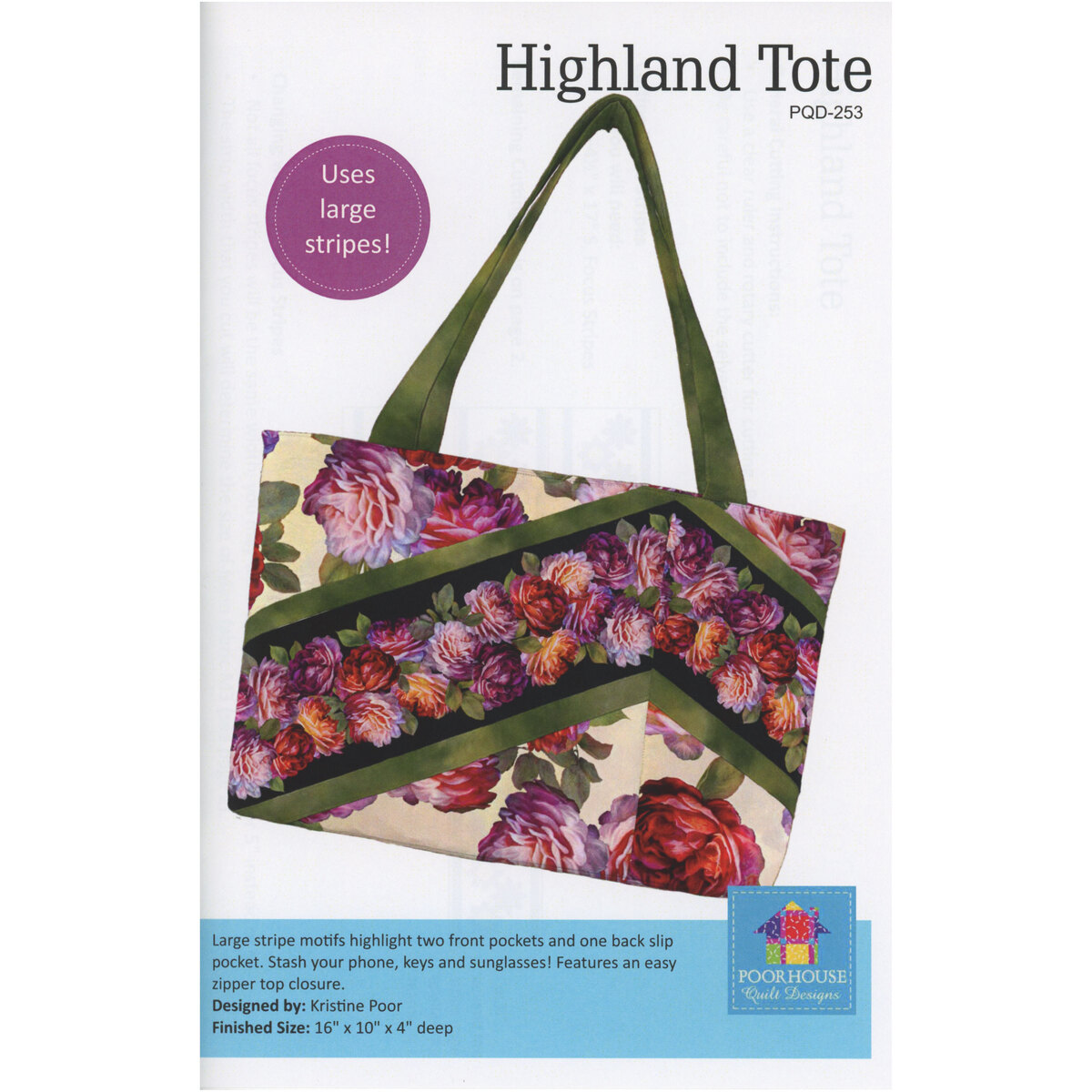 Highland Tote Pattern | Shabby Fabrics