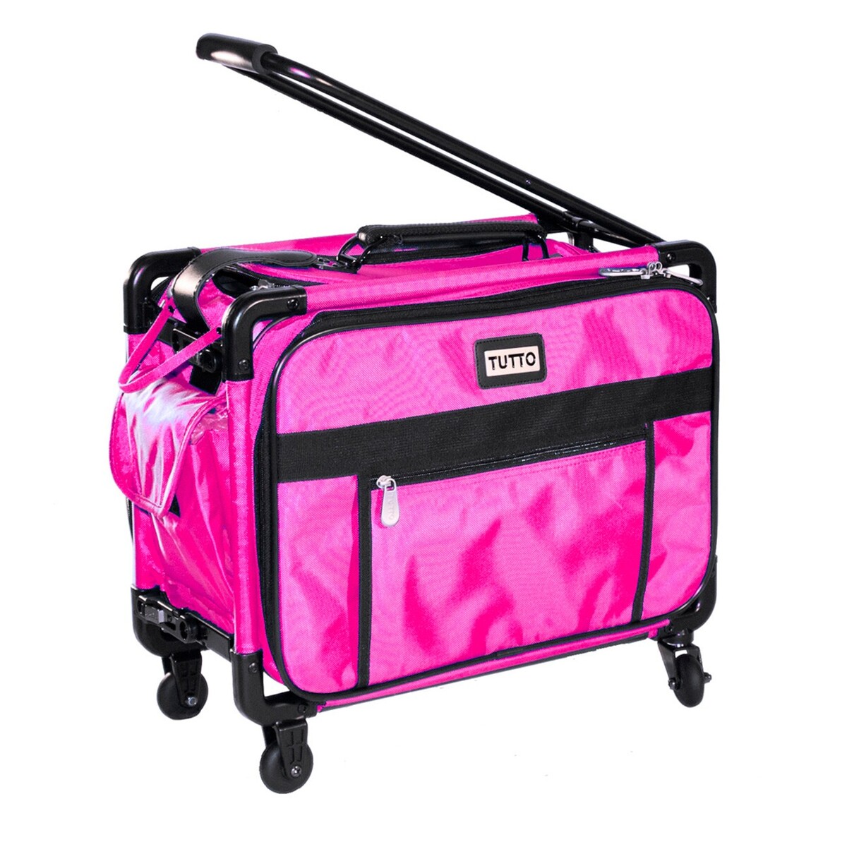 Tutto Small Sewing Machine Bag On Wheels - Pink