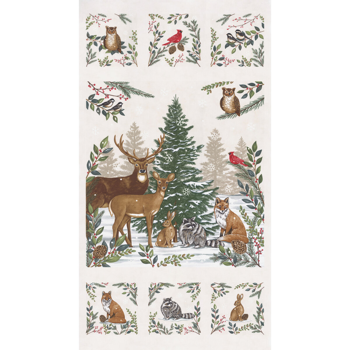 Holidays at Home Snowy White Snowflakes Fabric 56077 21 – Serendipity Woods