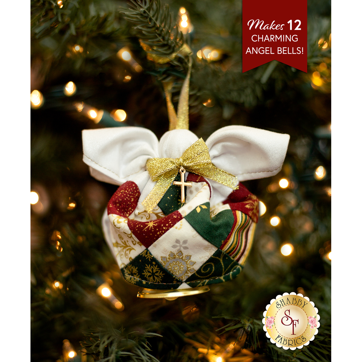 Fabric Christmas Bell Christmas Tree Ornament Sewing Pattern & VIDEO  Tutorial PDF Easy DIY Holiday Decor Gift to Sew Beginners Sewing 
