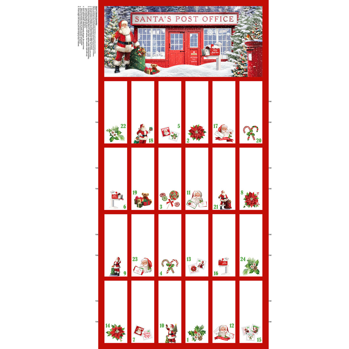Letters to Santa Advent Calendar Panel Letters to Santa Advent Calendar Panel