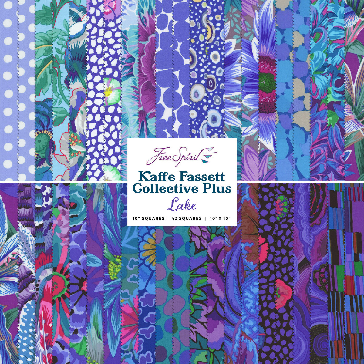 HALF YARD BUNDLE: online 8 Lake Blossoms Half Yards by Kaffe Fassett for the Kaffe Fassett Collective