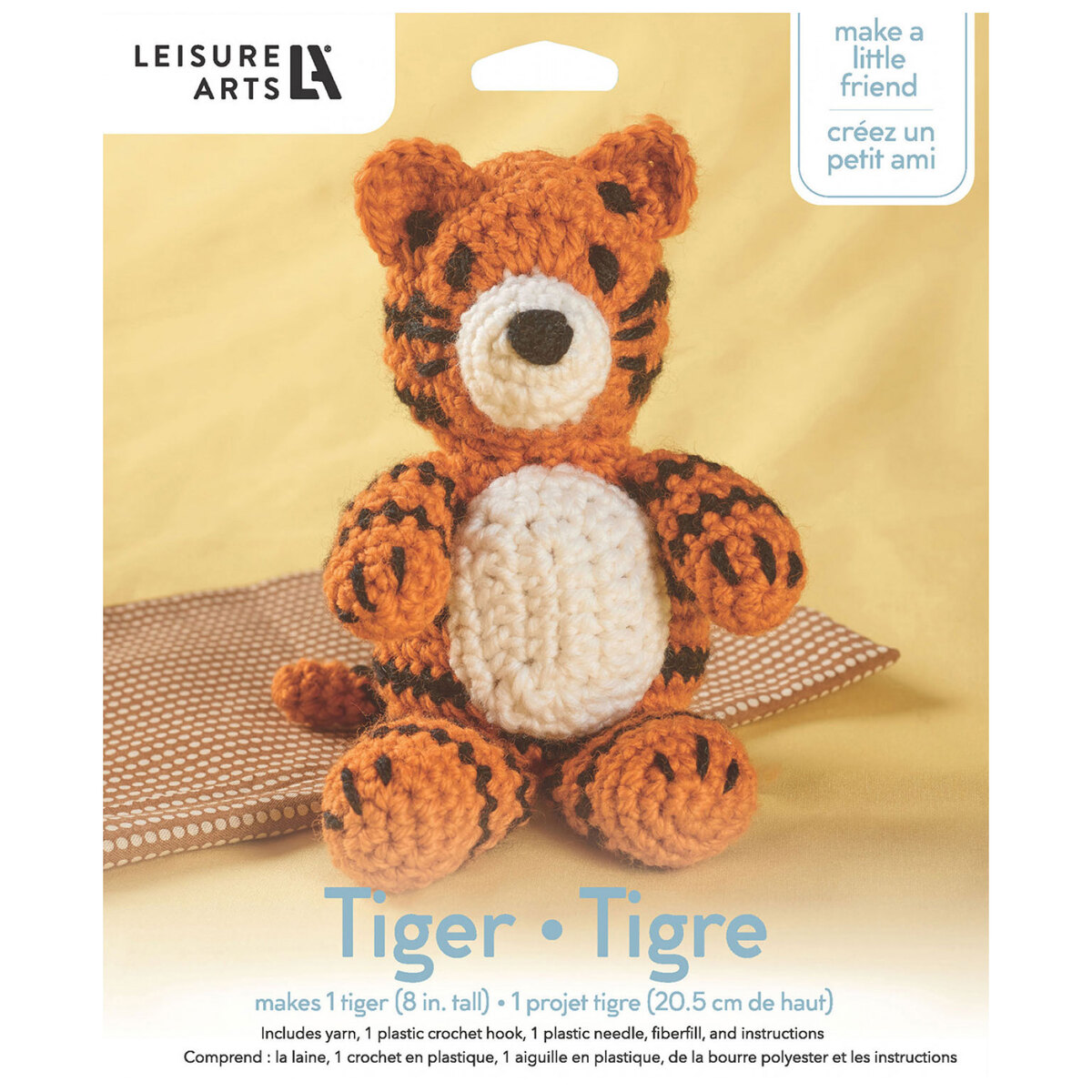 Leisure Arts Pudgies Animals Crochet Kit, Birdy, 3, Complete Crochet kit,  Learn to Crochet Animal Starter kit for All Ages, Includes Instructions,  DIY amigurumi Crochet Kits