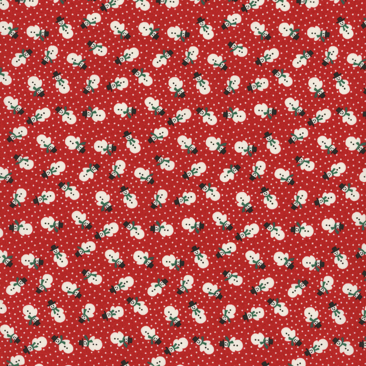 Winter in Snowtown 1221-88 Red Tiny Tossed Snowman by Stacy