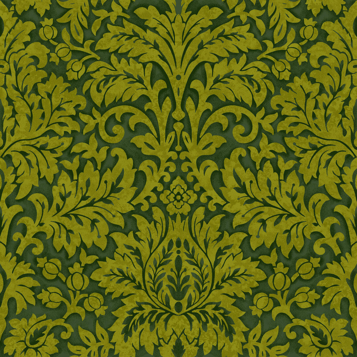 Seeds of Gratitude 7699-66 Green Damask by Art Loft for Studio E Fabrics