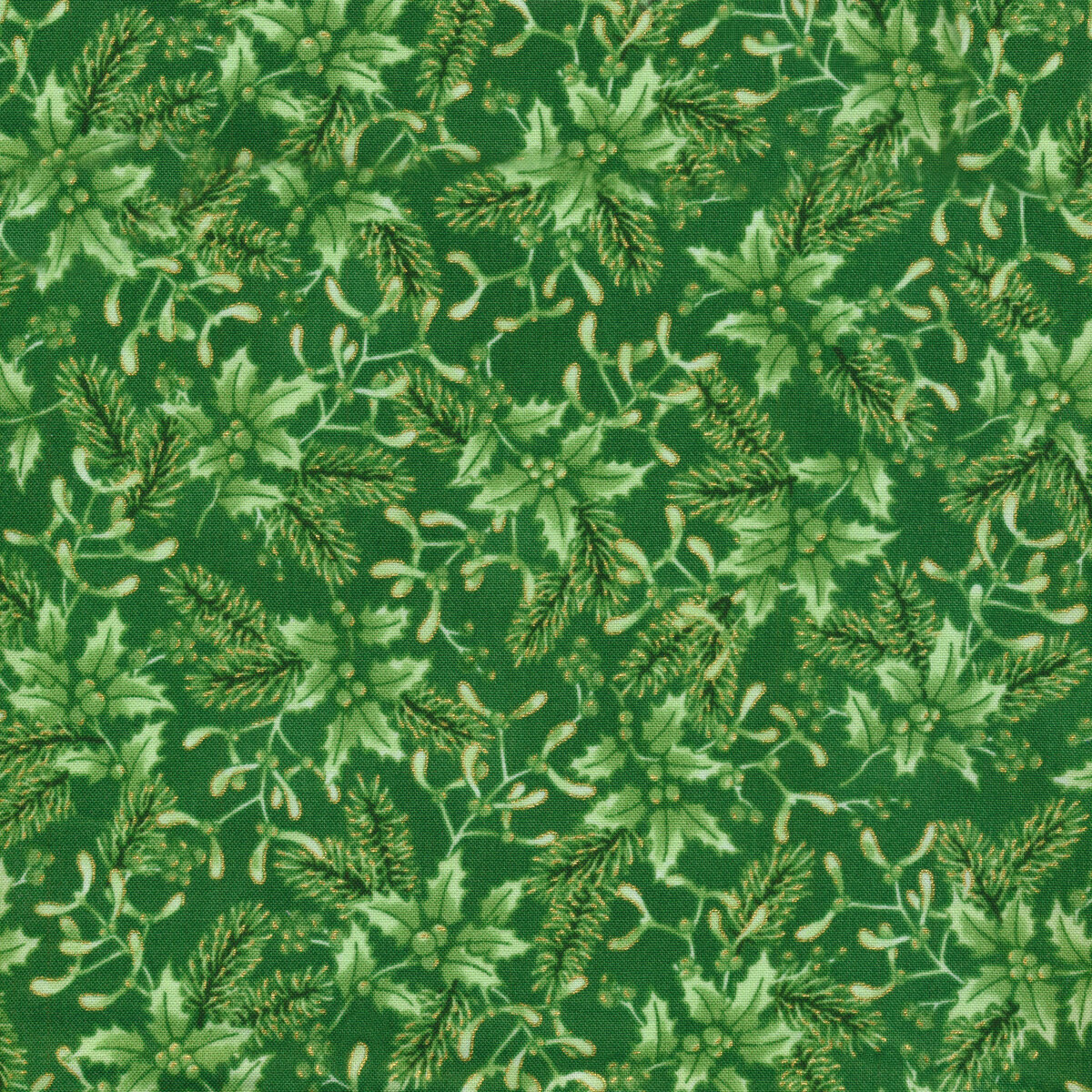 Holiday Flourish - Festive Finery 22290-274 Pine by Robert Kaufman ...