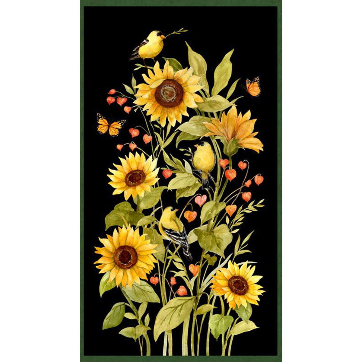 Sunflower Splendor 83324-975 Large Panel by Susan Winget for Wilmington