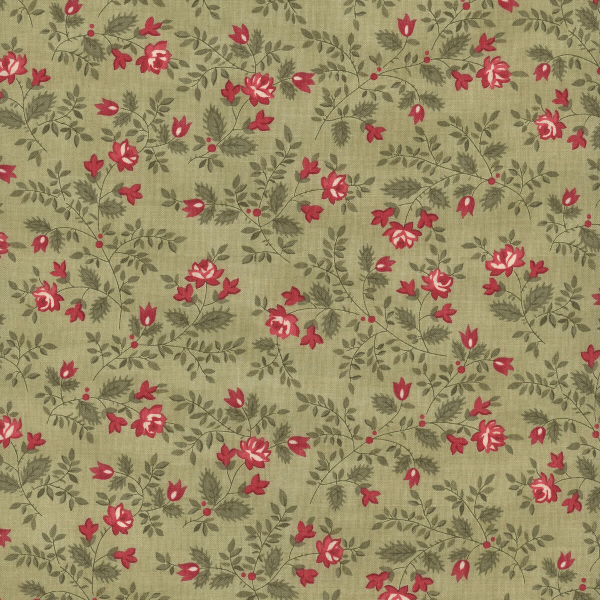 A Christmas Carol 44358-14 Sage By 3 Sisters For Moda Fabrics 